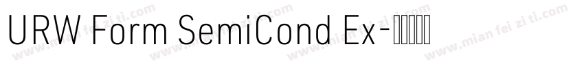 URW Form SemiCond Ex字体转换